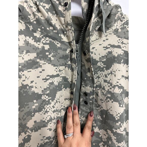 Camo Parka Cold Weather Field Jacket Mens Coat AT-DIGITAL Size Large - Picture 6 of 11